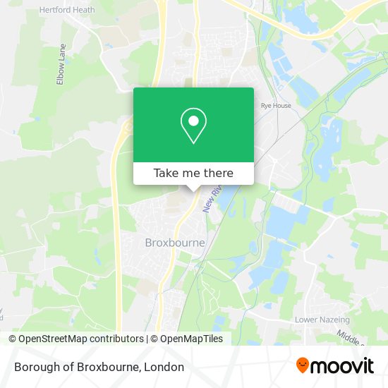 Borough of Broxbourne map