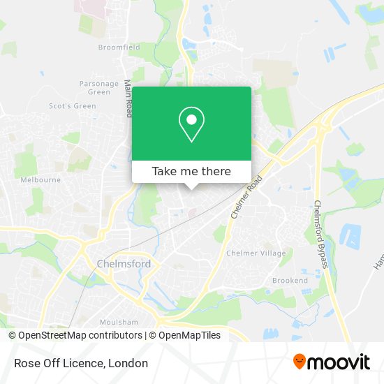 Rose Off Licence map