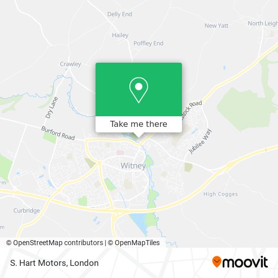 S. Hart Motors map