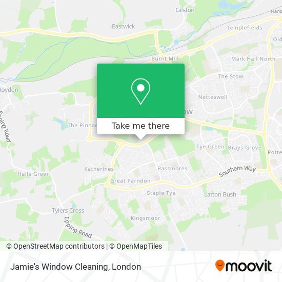 Jamie's Window Cleaning map