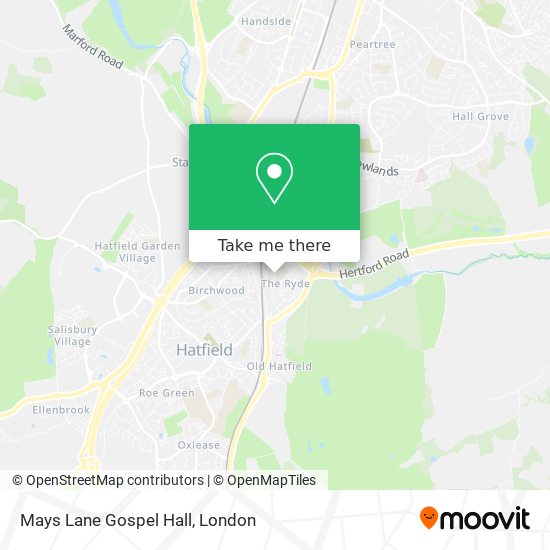Mays Lane Gospel Hall map