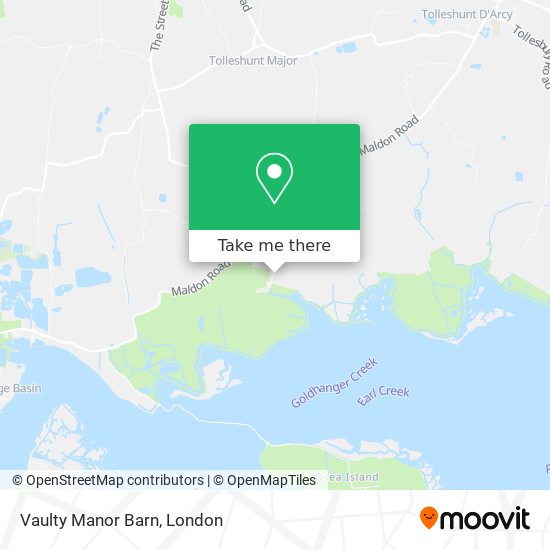 Vaulty Manor Barn map
