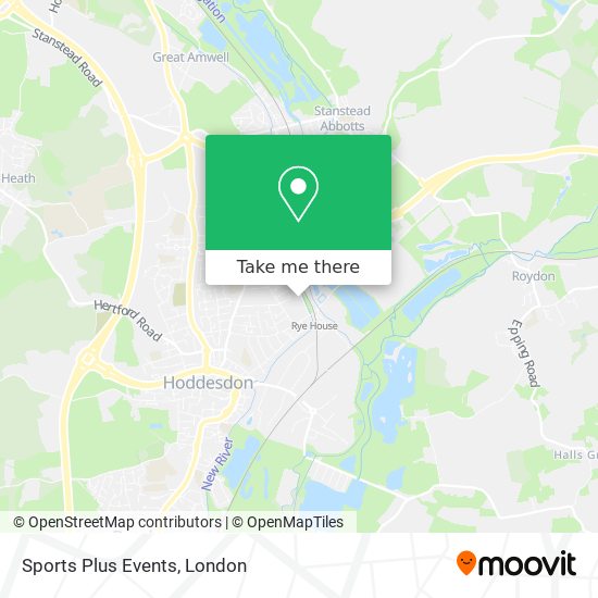 Sports Plus Events map