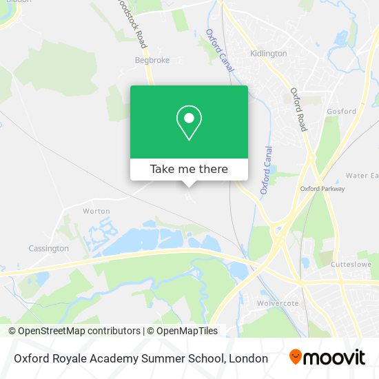 Oxford Royale Academy Summer School map