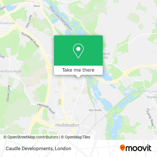 Caudle Developments map