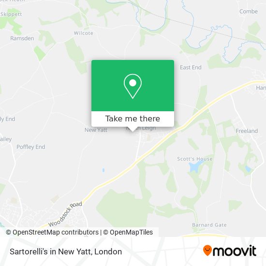 Sartorelli's in New Yatt map