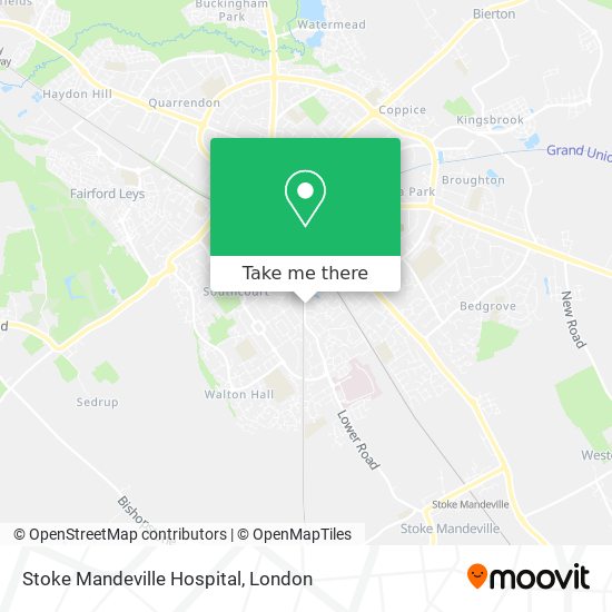 Stoke Mandeville Hospital map