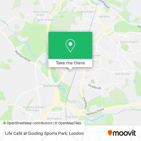 Life Café at Gosling Sports Park map