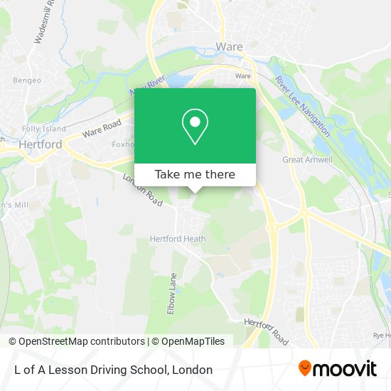 L of A Lesson Driving School map