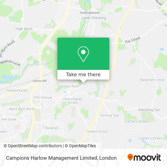 Campions Harlow Management Limited map