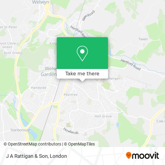 J A Rattigan & Son map