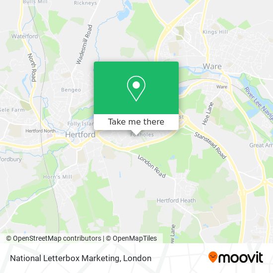 National Letterbox Marketing map