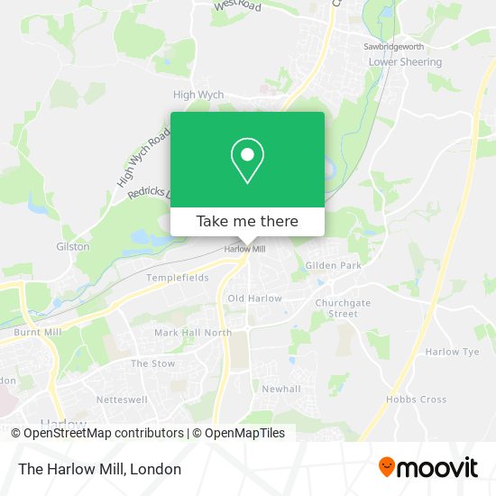 The Harlow Mill map