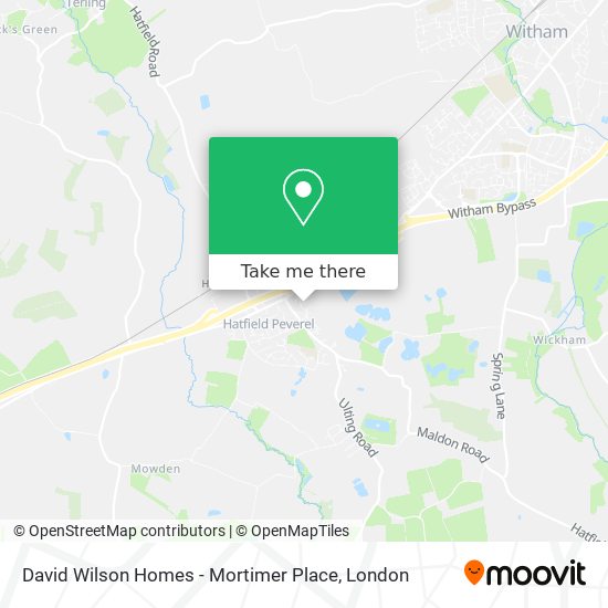 David Wilson Homes - Mortimer Place map