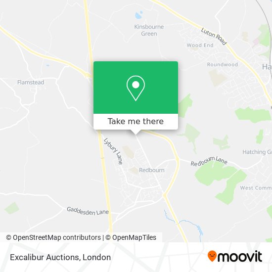 Excalibur Auctions map