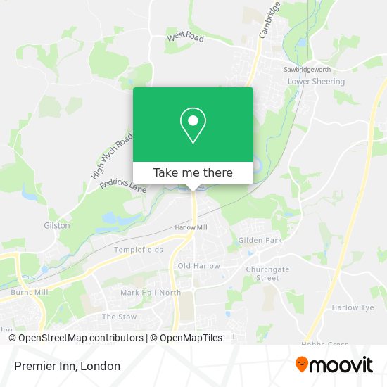 Premier Inn map