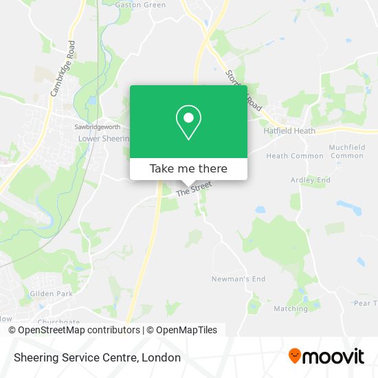 Sheering Service Centre map