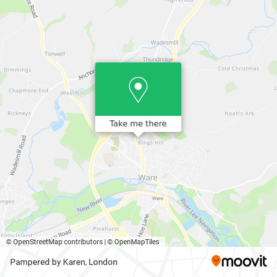 Pampered by Karen map