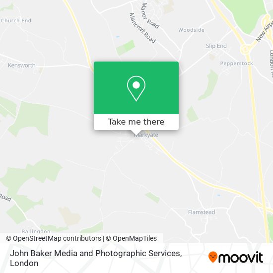 John Baker Media and Photographic Services map