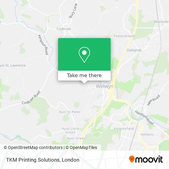 TKM Printing Solutions map