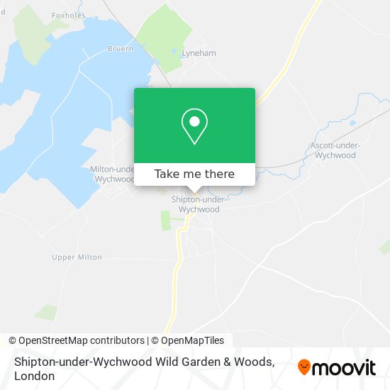 Shipton-under-Wychwood Wild Garden & Woods map