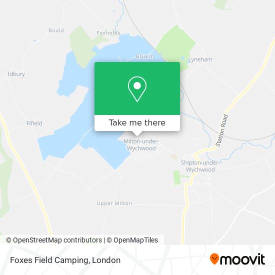 Foxes Field Camping map
