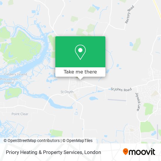 Priory Heating & Property Services map