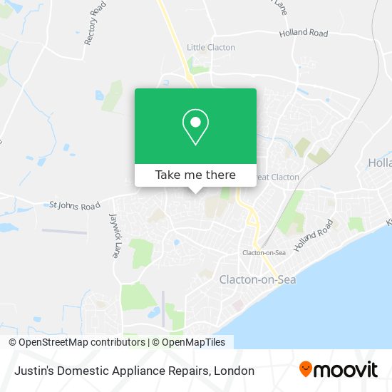 Justin's Domestic Appliance Repairs map