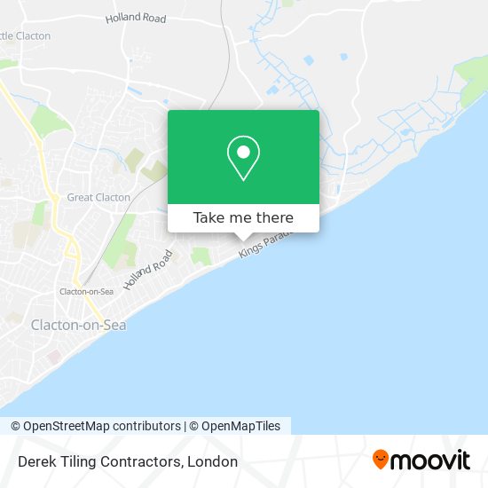 Derek Tiling Contractors map