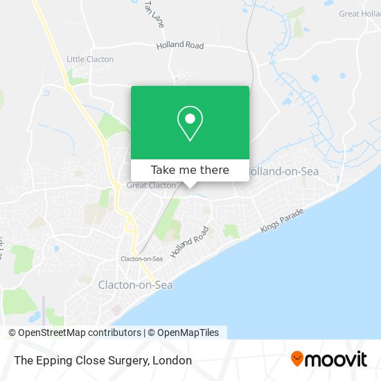 The Epping Close Surgery map
