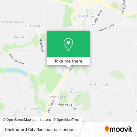 Chelmsford City Racecourse map