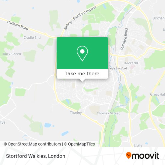 Stortford Walkies map