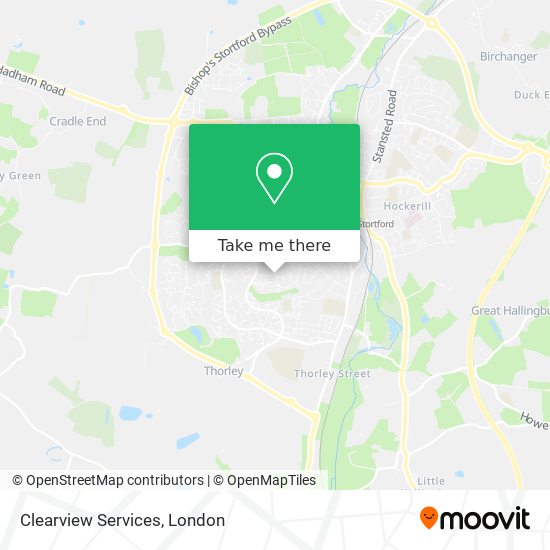 Clearview Services map