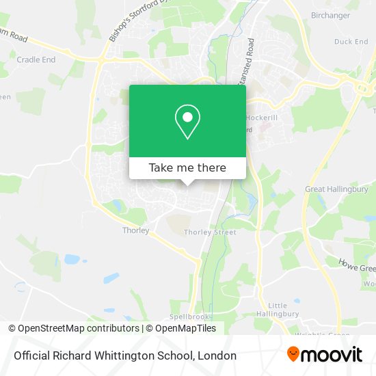 Official Richard Whittington School map