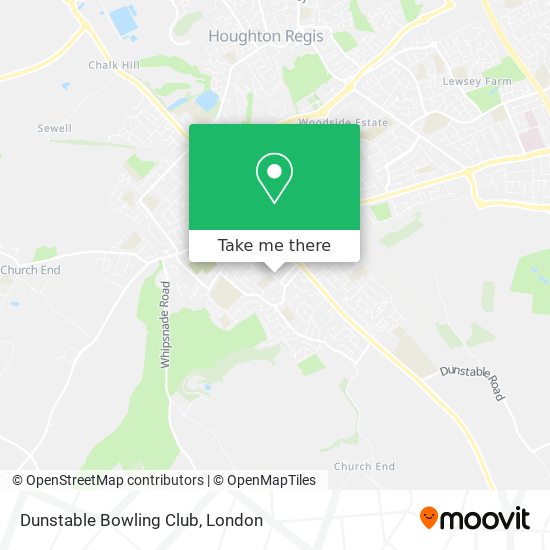 Dunstable Bowling Club map