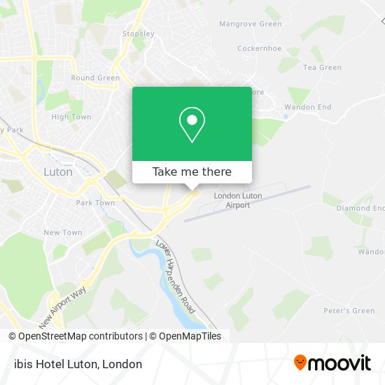ibis Hotel Luton map
