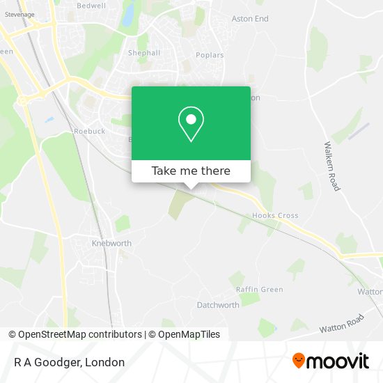 R A Goodger map