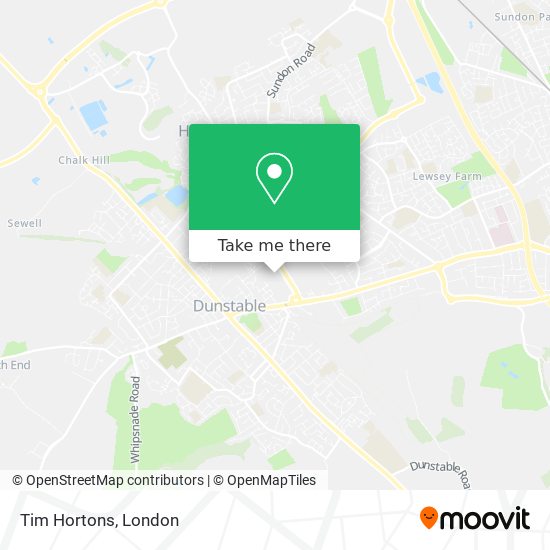 Tim Hortons map