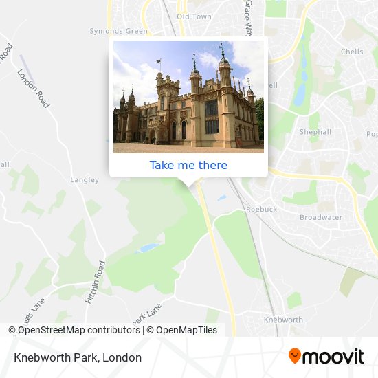 Knebworth Park map
