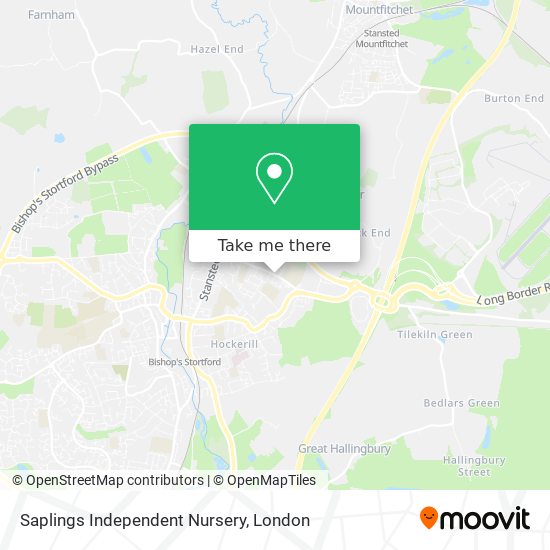 Saplings Independent Nursery map