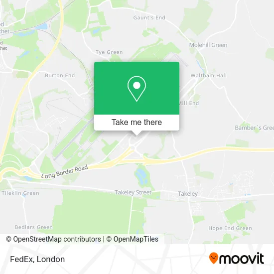 FedEx map