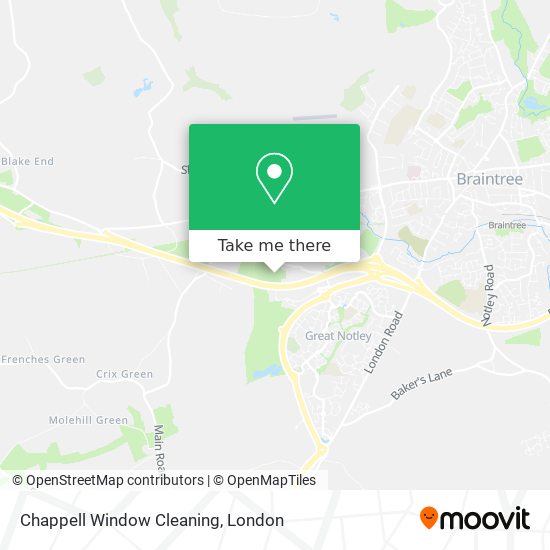 Chappell Window Cleaning map