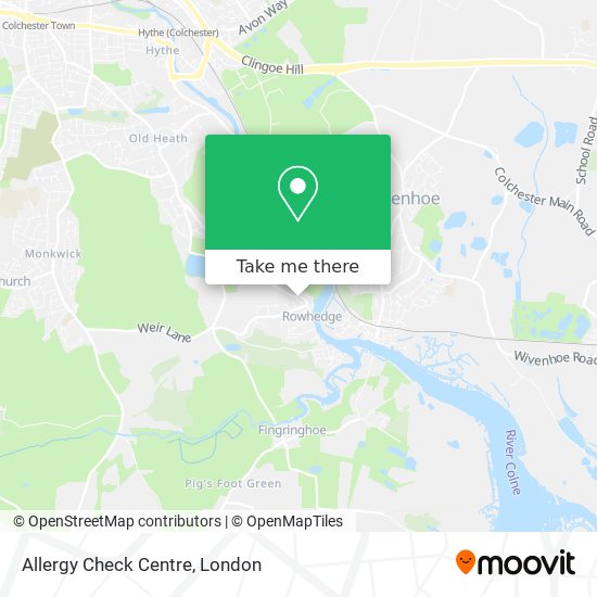 Allergy Check Centre map