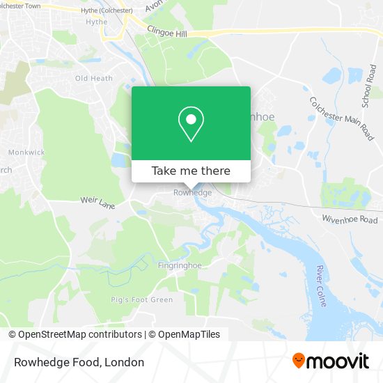 Rowhedge Food map