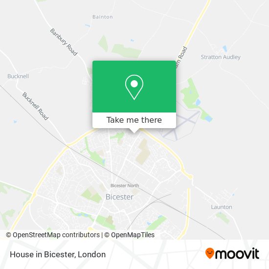 House in Bicester map