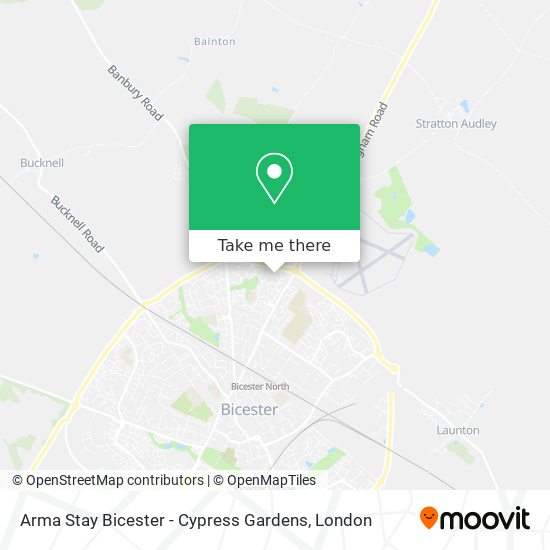 Arma Stay Bicester - Cypress Gardens map
