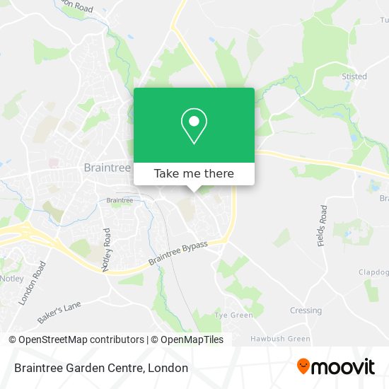 Braintree Garden Centre map