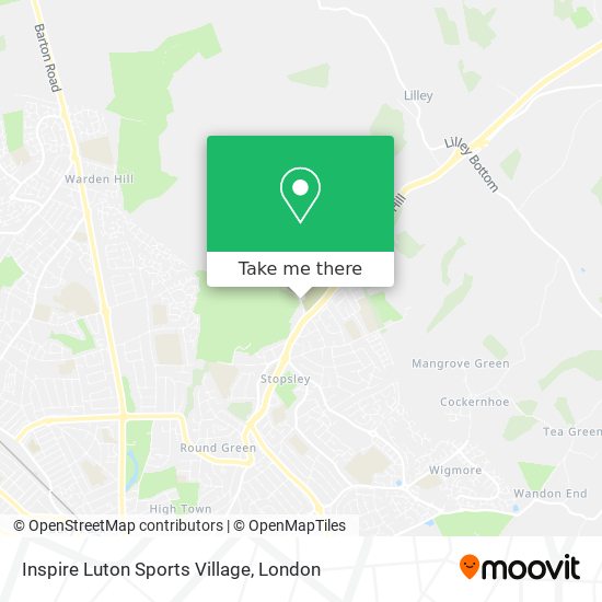 Inspire Luton Sports Village map