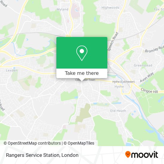 Rangers Service Station map