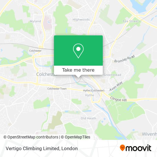 Vertigo Climbing Limited map